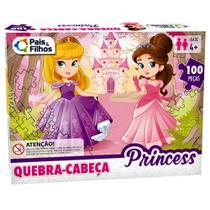 Quebra cabeca princess 100 pecas pais e filhos