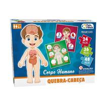 Quebra-Cabeça Progressivo 24/36/48 peças Corpo Humano Quebra-Cabeça Progressivo 24/36/48 peças Corpo Humano