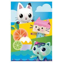 Quebra-cabeça progressivo A Casa Mágica da Gabby Grow 3 em 1