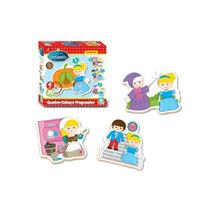 Quebra Cabeça Progressivo Cinderela 30 Peças Madeira Nig Brinquedos Quebra Cabeça Progressivo Cinderela 30 Peças Madeira Nig Brinquedos