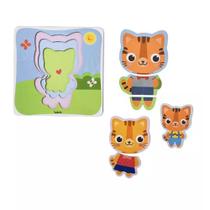 Quebra Cabeça Progressivo - Família Tigre - 6002 - Babebi Quebra Cabeça Progressivo - Família Tigre - 6002 - Babebi