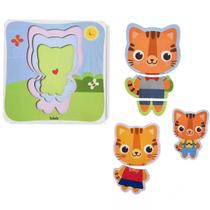 Quebra-cabeça progressivo família tigre