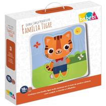 Quebra cabeca progressivo familia tigre babebi