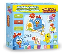 Quebra Cabeça Progressivo Galinha Pintadinha 0713 Nig