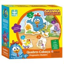 Quebra Cabeca Progressivo Galinha Pintadinha Nig Brinquedos
