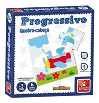 Quebra-Cabeça Progressivo MDF - Jogo Educativo Pedagógico