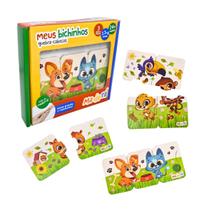 Quebra-cabeça Progressivo Meus Bichinhos 2/3/4 Peças - Toyster Quebra-cabeça Progressivo Meus Bichinhos 2/3/4 Peças - Toyster
