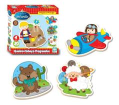 Quebra Cabeça Progressivo Pequeno Príncipe 30 Peças Madeira Nig Brinquedos