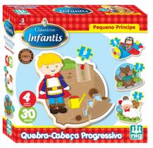 Quebra Cabeca Progressivo Pequeno Principe Em Madeira 30 Peças 431 - Nig Brinquedos
