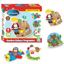 Quebra-Cabeça - Progressivo - Pequeno Príncipe - Madeira - 30 peças - Nig Quebra-Cabeça - Progressivo - Pequeno Príncipe - Madeira - 30 peças - Nig