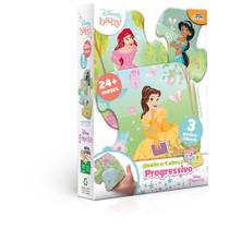 Quebra Cabeça Progressivo Princesas (2,3,4 Peças)- Toyster 8068