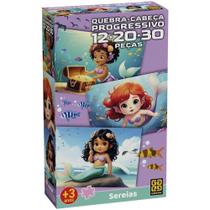 Quebra-Cabeça Progressivo Sereias - Grow