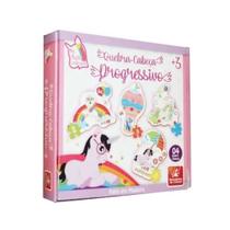 Quebra Cabeça Progressivo Unicórnio com 2, 3, 4, 5 Peças- Brincadeira de Criança Quebra Cabeça Progressivo Unicórnio com 2, 3, 4, 5 Peças- Brincadeira de Criança