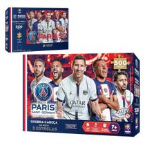 Quebra Cabeça Psg Oficial 5 Jogadores Estrelas 200 Peças Original Mimo Toys Quebra Cabeça Psg Oficial 5 Jogadores Estrelas 200 Peças Original Mimo Toys