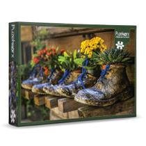Quebra-cabeça Puzelworx, sapato de 1000 peças, vaso de flores para crianças Quebra-cabeça Puzelworx, sapato de 1000 peças, vaso de flores para crianças