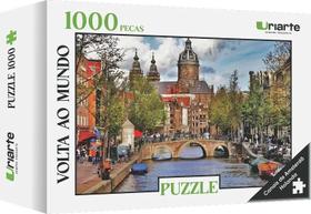 Quebra Cabeça Puzzle 1000 Peças Canais De Amsterdã Holanda 4173