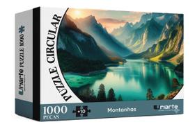 Quebra Cabeça Puzzle 1000 Peças Circular Montanhas 5268