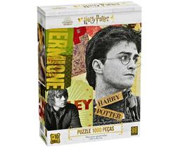 Quebra Cabeça Puzzle 1000 peças Harry Potter Hogwarts - GROW