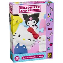 Quebra Cabeça Puzzle 1000 Peças Hello Kitty e Amigos Grow Quebra Cabeça Puzzle 1000 Peças Hello Kitty e Amigos Grow