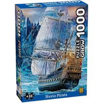 Quebra Cabeça Puzzle 1000 Peças Navio Pirata 4264 Grow