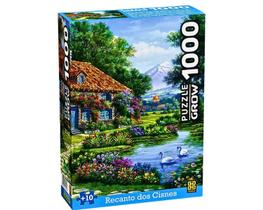 Quebra Cabeça Puzzle 1000 peças Recanto dos Cisnes Lago Quebra Cabeça Puzzle 1000 peças Recanto dos Cisnes Lago