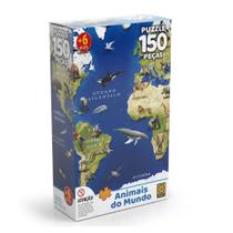 Quebra-cabeça Puzzle 150 peças Animais do Mundo