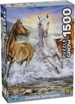 Quebra Cabeça Puzzle 1500 peças Cavalos Selvagens Quebra Cabeça Puzzle 1500 peças Cavalos Selvagens
