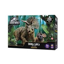 Quebra-Cabeça Puzzle 200 Peças Triceratops Jurassic World Mimo Toys - 2064 Quebra-Cabeça Puzzle 200 Peças Triceratops Jurassic World Mimo Toys - 2064