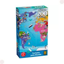 Quebra Cabeça Puzzle 200 Peças Turismo Pelo Mundo 04591 Grow Quebra Cabeça Puzzle 200 Peças Turismo Pelo Mundo 04591 Grow