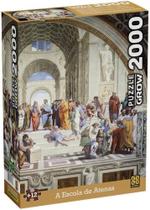 Quebra Cabeça Puzzle 2000 Peças A Escola de Atenas - Grow 4384 Quebra Cabeça Puzzle 2000 Peças A Escola de Atenas - Grow 4384