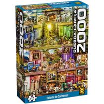 Quebra Cabeça Puzzle 2000 Peças Estante De Cachorros Grow