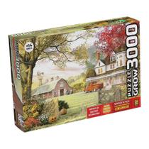 Quebra Cabeça Puzzle 3000 Peças Fazenda Americana Exclusivo - Grow