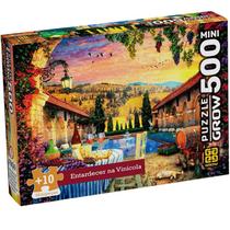 Quebra Cabeça Puzzle 500 P MINI ENTARDECER NA VINICOLA Grow