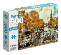 Quebra Cabeça Puzzle 500 Peças Paisagens Amsterdã Holanda