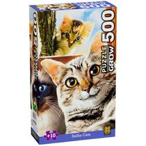 Quebra Cabeça Puzzle 500 Peças Selfie Cats Grow