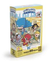 Quebra Cabeça Puzzle 60 Peças Dc Super Friends Liga da Justiça Grow 03807