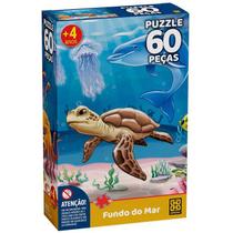 Quebra Cabeça Puzzle 60 Peças Fundo Do Mar Grow