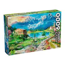 Quebra Cabeça Puzzle 6000 Peças Alpes Italianos Grow