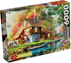 Quebra Cabeça Puzzle 6000 Peças Moinhos No Outono 4598