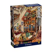 Quebra-Cabeça Puzzle A Livraria 2000 Peças - Grow 4096
