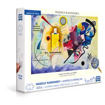 Quebra Cabeça Puzzle Amarelo-Vermelho-Azul 500 Peças Coleção Obras De Arte Para Presente Quebra Cabeça Puzzle Amarelo-Vermelho-Azul 500 Peças Coleção Obras De Arte Para Presente