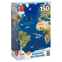 Quebra Cabeça Puzzle Animais do Mundo 150 peças Grow