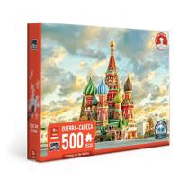 Quebra Cabeça Puzzle Catedral de São Basílio 500 Peças Game Office