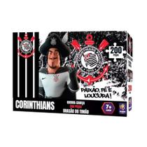 Quebra-Cabeça Puzzle Coleção Corinthians Brasão Timão 200 Peças Mimo Toys - 2565