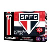 Quebra-Cabeça Puzzle Coleção São Paulo Brasão Tricolor 200 Peças Mimo Toys - 2553