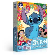 Quebra-cabeça Puzzle Com 500 peças Stitch 3245 - Game Office - Toyster