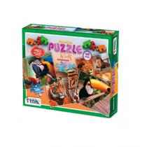 Quebra Cabeça Puzzle de Animais Toia Brinquedos