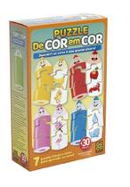 Quebra Cabeça Puzzle De Cor em Cor - Grow 03956 Quebra Cabeça Puzzle De Cor em Cor - Grow 03956