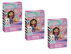 QUEBRA CABEÇA PUZZLE GABBYS DOLLHOUSE 60 PEÇAS GROW CX C/3un