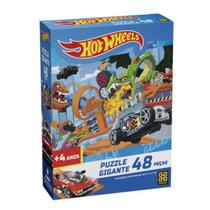 Quebra-Cabeça Puzzle Gigante 48 peças Hot Wheels - Grow